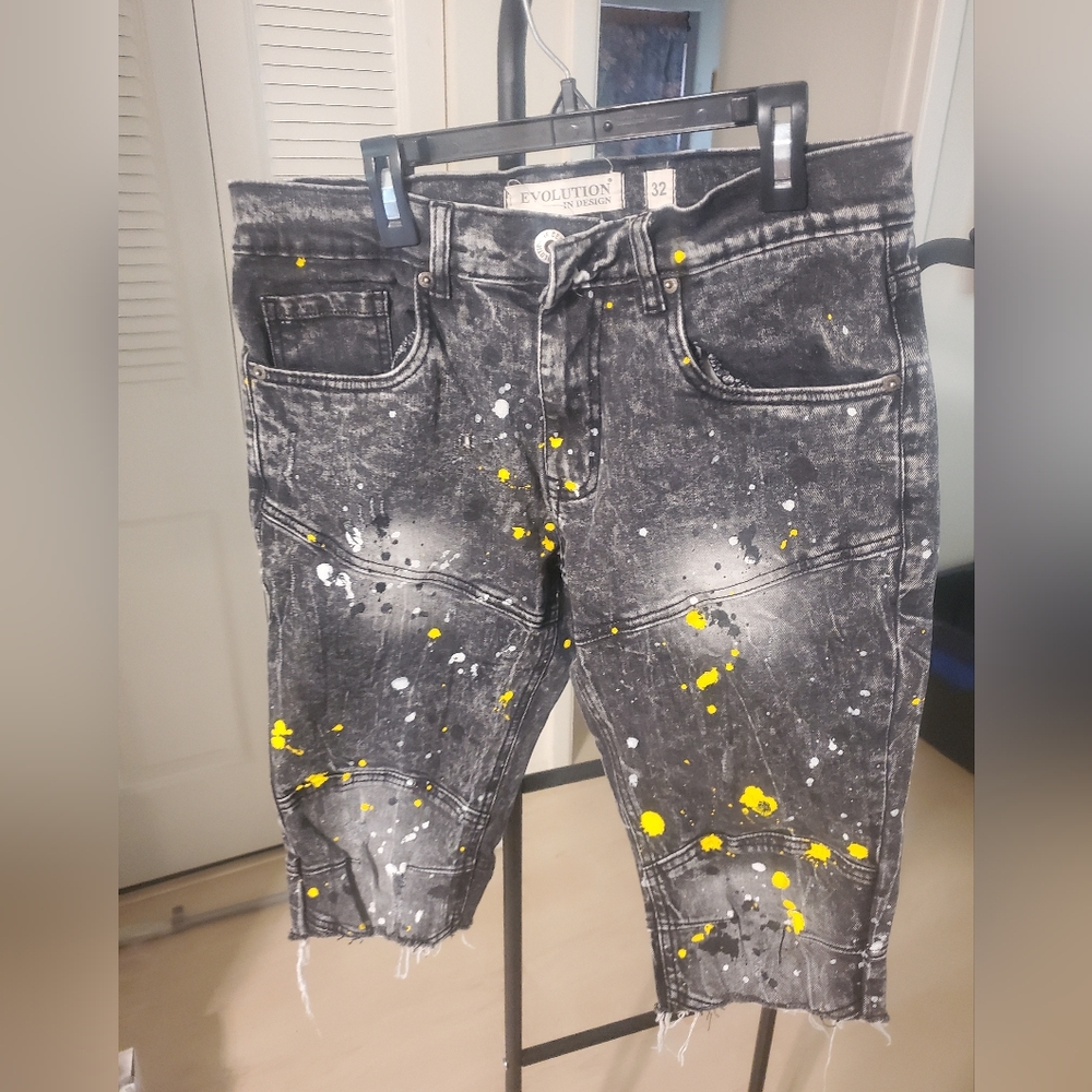 Mens denim shorts size 32